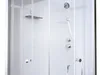 A close-up view of a modern shower cabin with a handheld showerhead and control panel. Anteprima dell’immagine prodotto