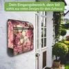 banjado Design Briefkasten Stahl schwarz mit Zeitungsfach Produktbild-Vorschau 3