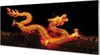 Glasbilder 125x50 Wandkunst Golddrache Produktbild-Vorschau 1