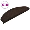 vidaXL Samolepiace rohože 10 ks 65x21x4 cm Tmavo hnedé Náhľad obrázku produktu 8