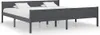 vidaXL Postel z masivu šedá borovice 200x200 cm Náhled obrázku produktu 6