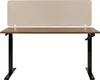 BELIANI Schreibtisch Trennwand Beige Stoff PET Kunststoff Produktbild-Vorschau 5