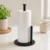WELLHAUS Küchenrollenhalter Stahl Schwarz mit Abreißhilfe Produktbild-Vorschau 4