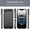 Multiple views of a black phone case with a carbon fiber texture, displayed alongside a smartphone. Náhled obrázku produktu