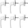 6x Fenstergriff Abschließbar Weiß Balkontürgriff Metall Produktbild-Vorschau 1