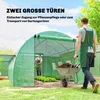 Outsunny kas, ongeveer 4 x 3 x 2 meter, foliekas met Productafbeelding-voorbeeld 6