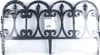 A set of black garden fence sections wrapped in clear plastic. Náhľad obrázku produktu