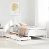 vidaXL Lit en pin massif sans matelas blanc 90x190 cm Voir les images du produit 2