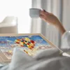 Relaxdays – deska do układania puzzli z 4 szufladami, do Podgląd zdjęcia produktu 3