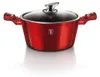 A red pot with a glass lid is shown against a white background. Anteprima dell’immagine prodotto