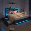 Letto imbottito ProximaX con LED e funzione di ricarica USB Anteprima dell’immagine prodotto 2