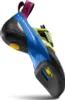Kletterschuh "Skwama Woman" von La Sportiva; blau und schwarz mit gelben und pinken Akzenten; für Klettern geeignet. Náhled obrázku produktu