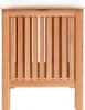 vidaXL Sgabello da bagno 40,5x40x52 cm in legno massiccio Anteprima dell’immagine prodotto 5