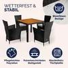 CASARIA® Gartenmöbel Set Holz Balkon Wetterfest 4 Personen Produktbild-Vorschau 3