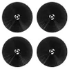 Four circular black charcoal filters arranged in a 2x2 grid on a white background. Produktbild-Vorschau
