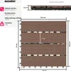 Sada terasových dlaždic Tegulas, WPC ve vzhledu dřeva - Náhled obrázku produktu 7