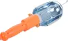 A hanging garage light with an orange handle and a metal cage. Náhľad obrázku produktu