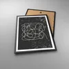 Gerahmtes Poster - Schwarzer Rahmen - Modern Linie Schwarz Produktbild-Vorschau 3
