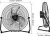 SucceBuy 2 PCS Ventilateurs de sol 20 pouces, 3 vitesses, Voir les images du produit 8