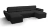 A dark gray U-shaped sectional sofa is shown against a white background. Náhled obrázku produktu