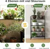COSTWAY 4-stufiger Metall Pflanzenständer klappbar, Produktbild-Vorschau 3