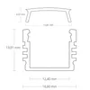 GX-PL2 LED Aufbau-Profil 200 cm, hoch, LED Stripes max. Produktbild-Vorschau 2