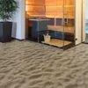 A sauna with a sand-like floor and a plant in a pot. Náhled obrázku produktu