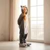 Pyjama Onesie Kigurumi Kostüm für Kinder Lemur 110 Produktbild-Vorschau 10