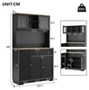 Armadietti da cucina Flieks con porta e ripiani regolabili, Anteprima dell’immagine prodotto 7