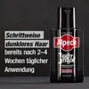 A bottle of Alpecin Grey Attack shampoo is shown against a dark gray background, with marketing text on the left. Produktbild-Vorschau