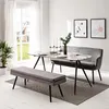 home24 Esstisch - Keramik / Metall - Rauchgrau / Schwarz Produktbild-Vorschau 3