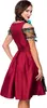 Dirndline Dirndl inkl. Spitzenbluse Rot - Schwarz - 2XL Produktbild-Vorschau 6