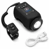 Lampe de vélo 2 en 1 IPX5 avec klaxon de 110 dB, batterie Voir les images du produit 1