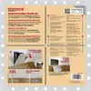 A product information sheet for a magnetic access panel tile, showing multiple views and instructions. Produktbild-Vorschau