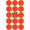 Vielzwecketiketten rot Ø 32 mm rund Papier matt 480 St. Produktbild-Vorschau 8