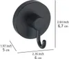 A black hook with dimensions indicated by lines and text. Produktbild-Vorschau
