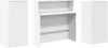vidaXL Recepční stůl bílý 200x50x103,5 cm materiál na bázi Náhled obrázku produktu 6