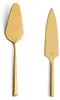 A gold cake server and cake knife are displayed side-by-side against a white background. Anteprima dell’immagine prodotto