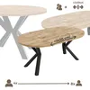 Runder Ausziehbarer Tisch für Esszimmer RAL mit Holzbeinen, Produktbild-Vorschau 5