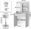 Tavolo da toeletta Vicco Laura Bianco 70 cm con Anteprima dell’immagine prodotto 7