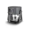A gray air fryer with a transparent glass bowl, displayed against a white background. Anteprima dell’immagine prodotto