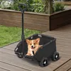 2 in 1 Hundewagen Hundebuggy bis 15 kg für Kleine Produktbild-Vorschau 1
