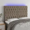 vidaXL LED Kopfteil Taupe 160x7x118/128 cm Stoff -  Kopf- & Produktbild-Vorschau 2
