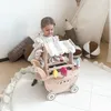 Drewniana lodziarnia dla dzieci - wózek na kółkach z Podgląd zdjęcia produktu 8