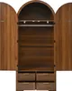 Interior view of an open wardrobe with a hanging rail and drawers. Anteprima dell’immagine prodotto