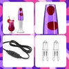 Lavalampe Weiß Lila Rot inkl. G9 Leuchtmittel Retro Design Produktbild-Vorschau 5