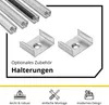 A19 LED Aluprofil Silber Eckprofil 90° 2m klar Produktbild-Vorschau 4