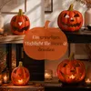 Kürbis-Laternen als LED Halloween-Deko Windlichter 2er Set Produktbild-Vorschau 4