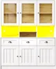 Flieks Armoire de cuisine Hochschrank avec LED, buffet de Voir les images du produit 6