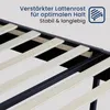Polsterbett 140x200 und 160x200 cm mit Lattenrost und Produktbild-Vorschau 5
